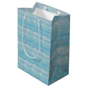 Watercolor Winter Pattern Medium Gift Bag
