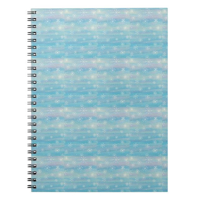 Watercolor Winter Pattern Notebook (Front)
