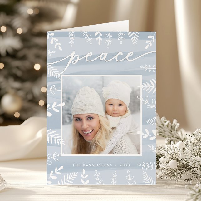 Watercolor Wish | Folded Holiday Photo (Creator Uploaded)