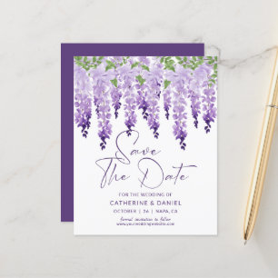 Watercolor Wisteria Lilac Lavender Wedding