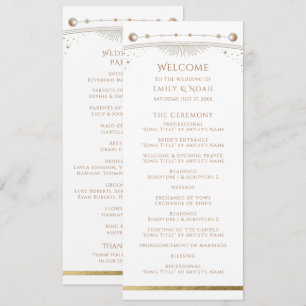 Watercolor Wisteria Lilac Wedding Photo Program