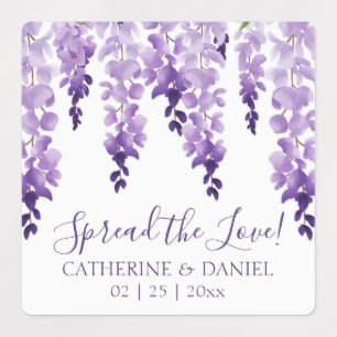 Watercolor Wisteria Wedding Spread The Love Script