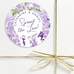 Watercolor Wisteria Wedding Spread The Love Script