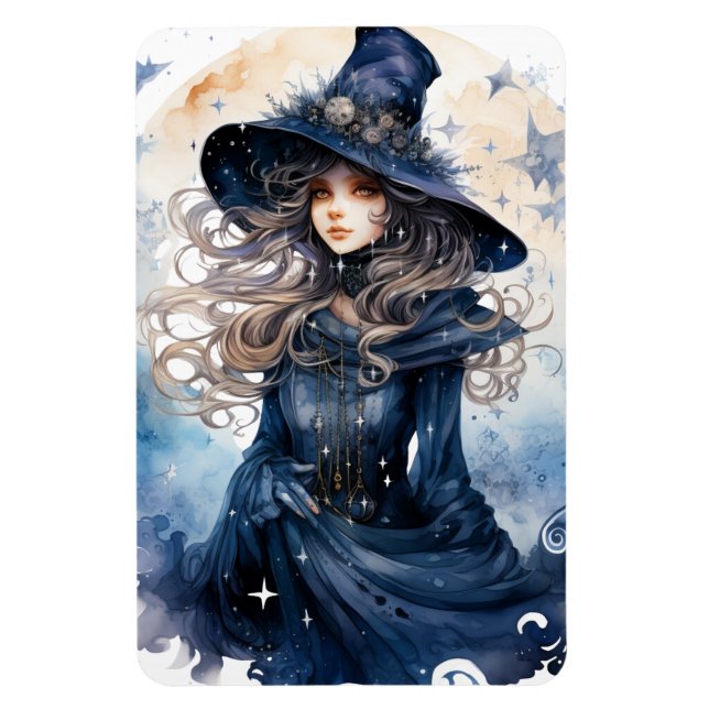 Watercolor Witch [2] Magnet (Vertical)