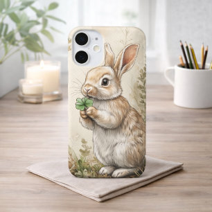 Watercolor Woodland Bunny Nature iPhone 16 Plus Case