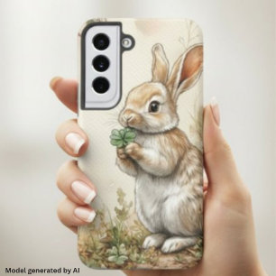Watercolor Woodland Bunny Nature Samsung Galaxy Case