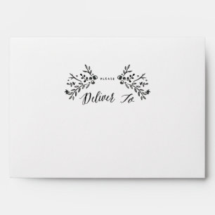 Watercolor Woodland Please Deliver To Envelope