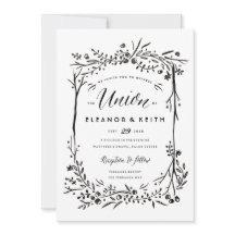 Watercolor Woodland Wedding Invitation - Union