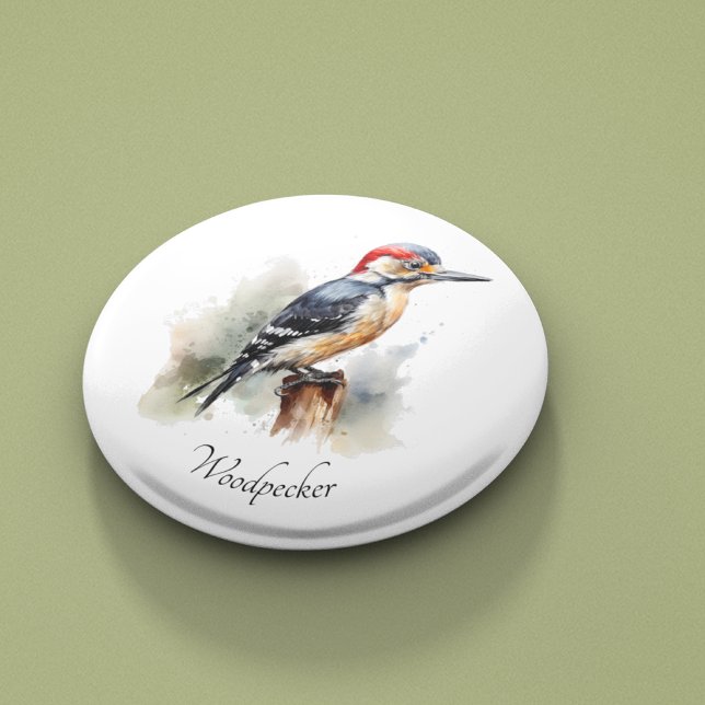Watercolor Woodland Woodpecker, custom Bottle Opener (Creator Uploaded)