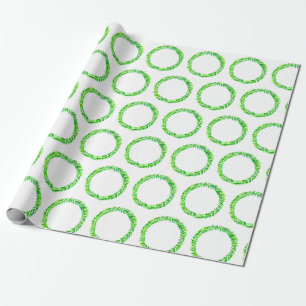 Watercolor Wreath Christmas Wrapping Paper