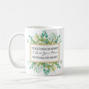 Watercolor Wreath Gold Frame  Coffee Mug