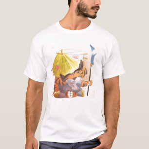 Watercolor Year of the Tiger, Samurai T-Shirt
