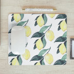 Watercolor Yellow Lemons Seamless Pattern Mouse Pad<br><div class="desc">Watercolor Yellow Lemons Seamless Pattern</div>
