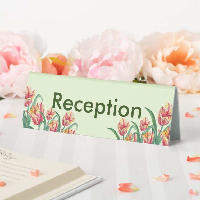 Watercolor Yellow Parrot Tulip Illustration (In SItu (Wedding))