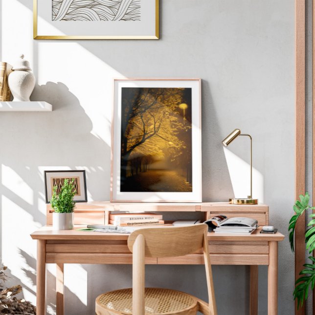 Watercolor Yellow Road Wall Art (Creator Uploaded)