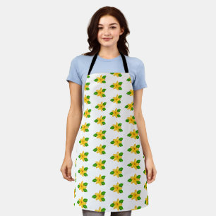 Watercolor Yellow Wildflower  Apron