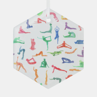 Watercolor Yoga Ornament