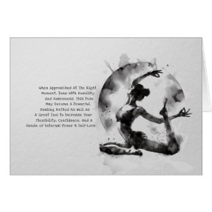 Watercolor Yoga Reiki One-Legged King Pigeon Pose