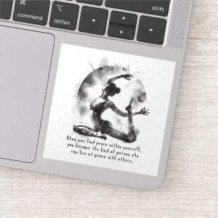 Watercolor Yoga Reiki One-Legged King Pigeon Pose