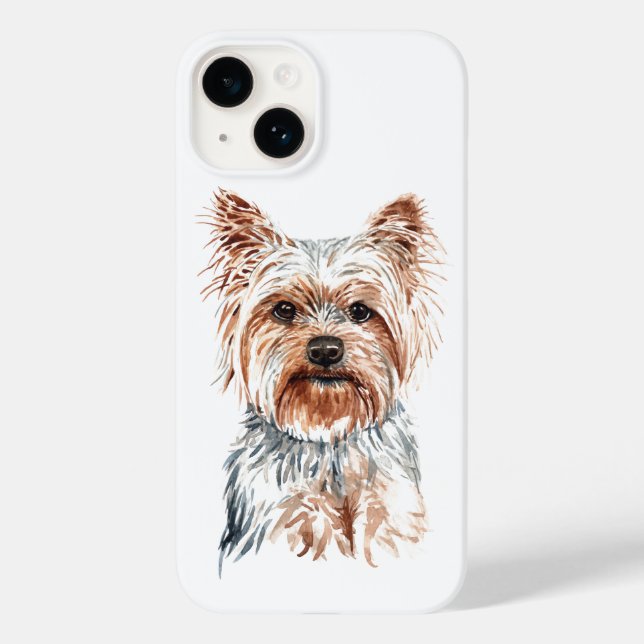 Watercolor Yorkie Case-Mate iPhone Case (Back)