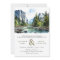 Watercolor Yosemite National Park QR Code Wedding