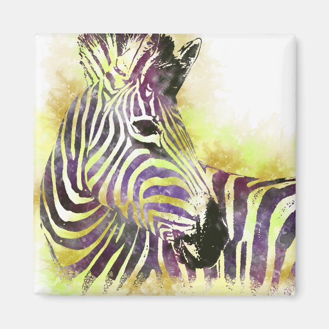 Watercolor Zeba Magnet (Front)