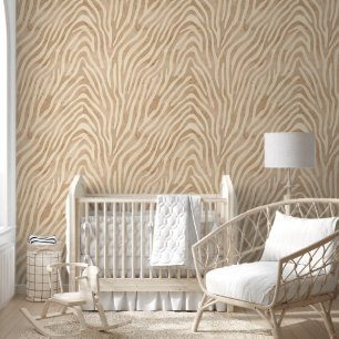Watercolor Zebra Print Wallpaper