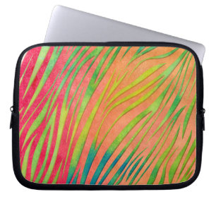 Watercolor Zebra Stripes Pattern Laptop Sleeve