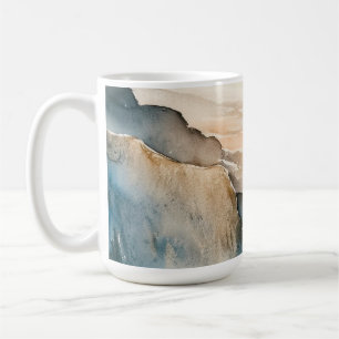 Watercolor Zen Peaceful Coast Coffee Mug