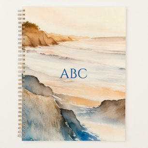 Watercolor Zen Peaceful Coast Planner