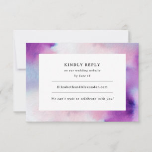 Watercolored Frame - Lavender Invitation