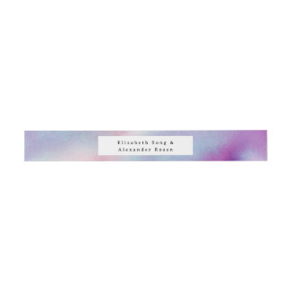Watercolored Frame - Lavender Invitation Belly Band