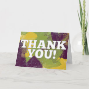 Watercolored Thank You Card