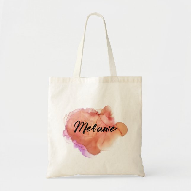 Watercolored Tote Bag (Front)