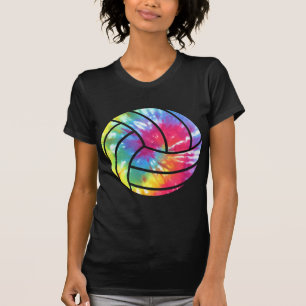 Watercolored Volleyball Player Hippie Colorful T-Shirt