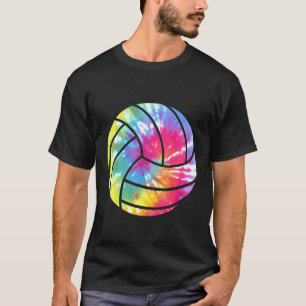 Watercolored Volleyball Player Hippie Colourful T-Shirt