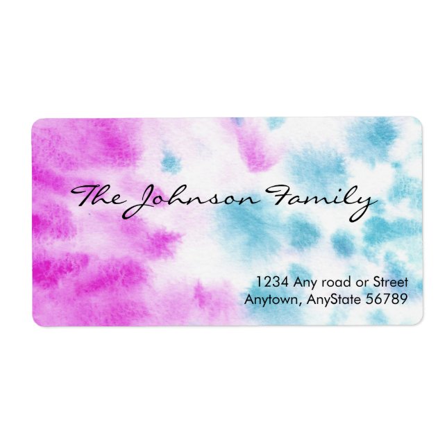 Watercolors Address Label (Front)