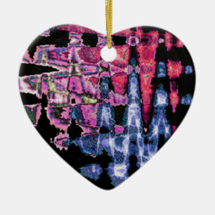 Watercolors design ceramic tree decoration