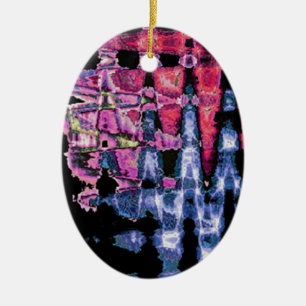 Watercolors design ceramic tree decoration