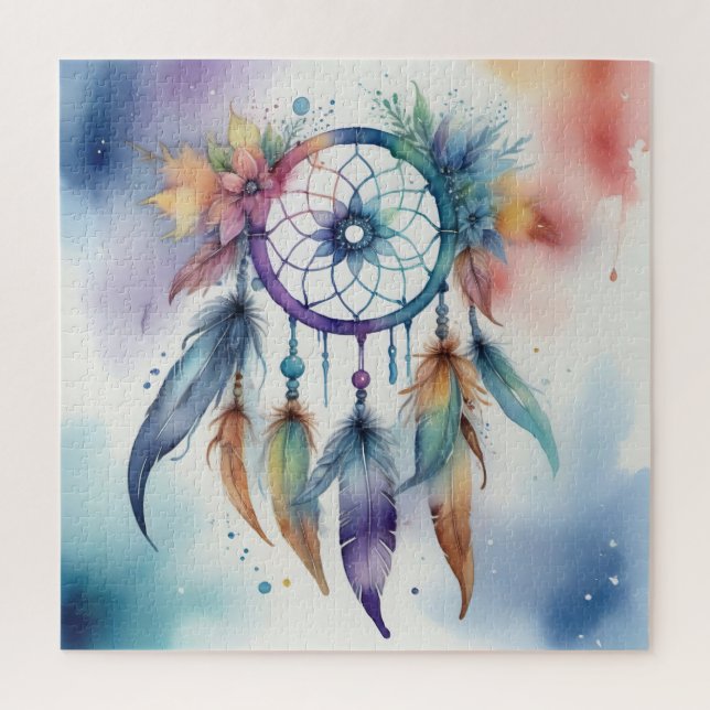 Watercolors dreamcatcher jigsaw puzzle (Vertical)