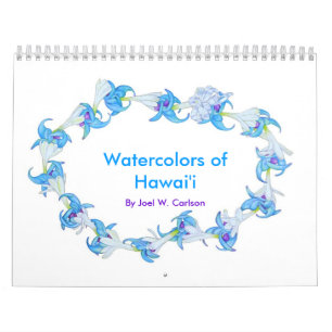 Watercolors of Hawaii Calendar