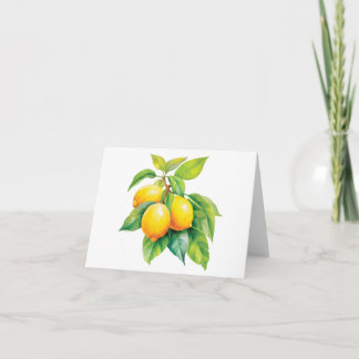 Watercolors of Sicily - Lemons Note Card