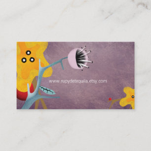 Watercolors Purple Rain Business Card