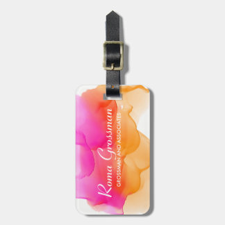 Watercolors Sorbet Luggage Tag