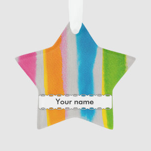 Watercolors stripes texture ornament