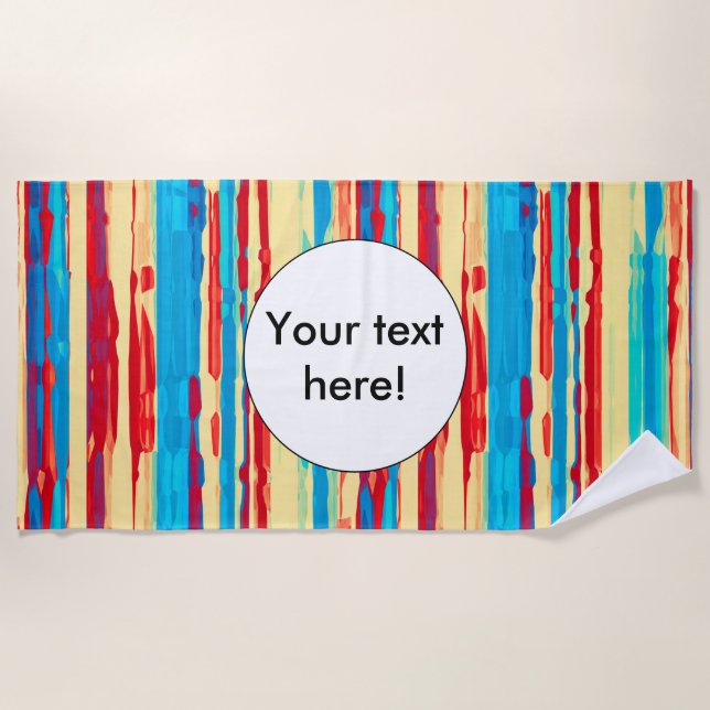 Watercolors texture beach towel (Front)