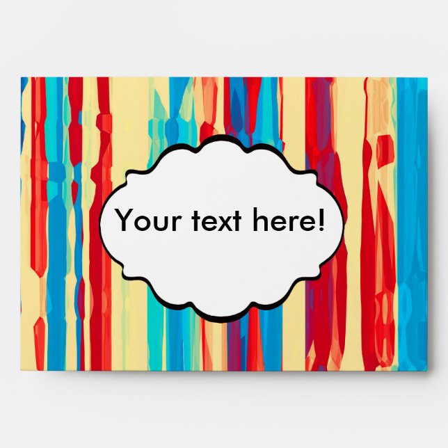 Watercolors texture envelope (Front)