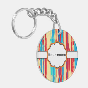 Watercolors texture key ring