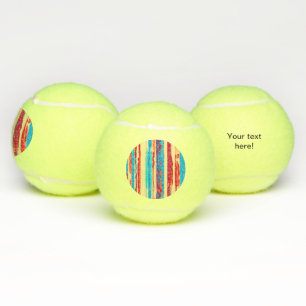 Watercolors texture tennis balls