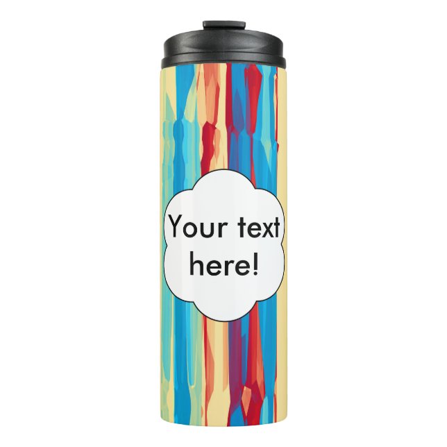 Watercolors texture thermal tumbler (Front)